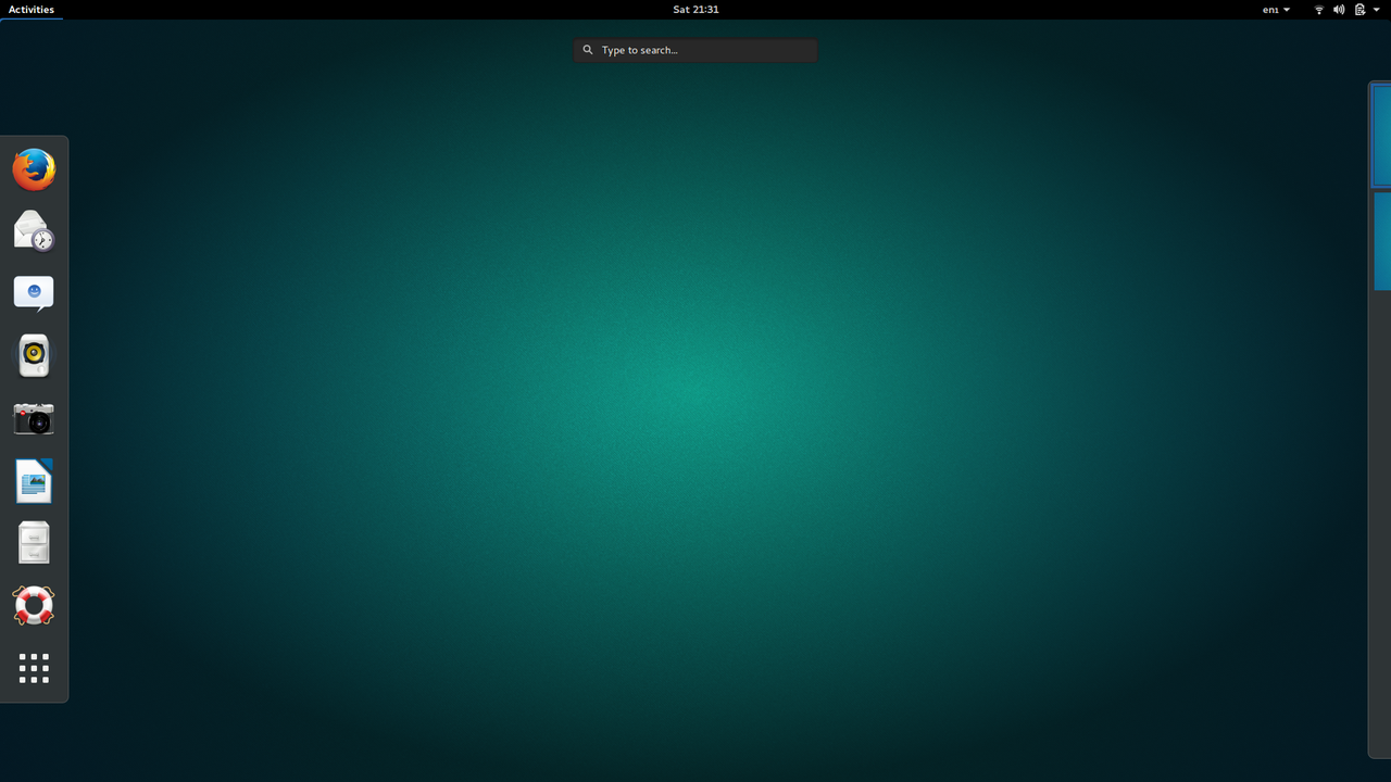Default GNOME Desktop