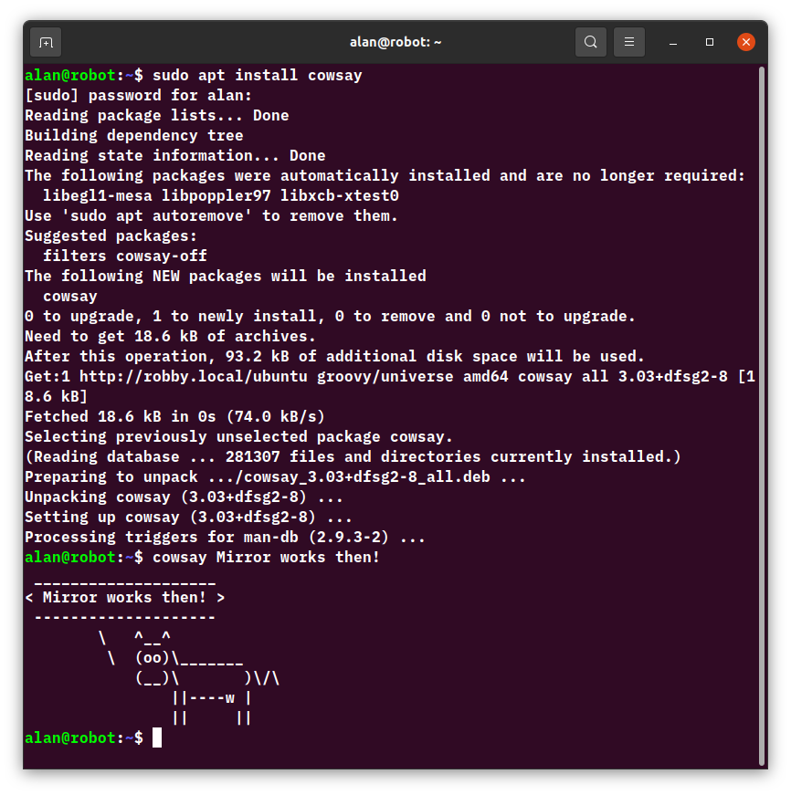 apt install
