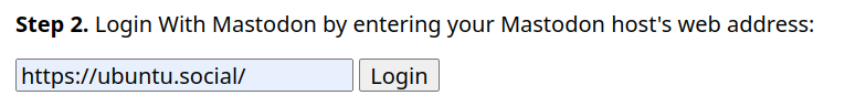 Mastodon hostname
