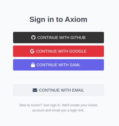 Axiom Signup
