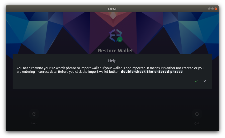 Scam exodus app
